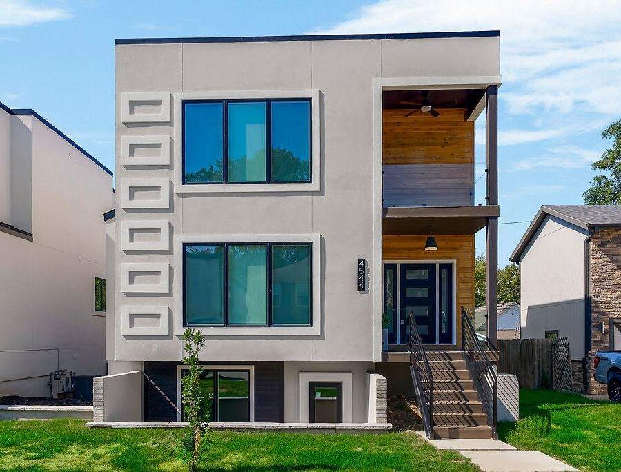 Furnished executive home exterior with private balcony