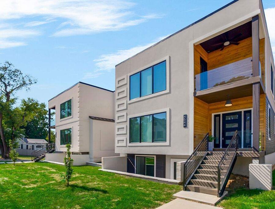 Modern furnished corporate housing exterior in Kansas City