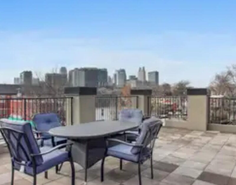 Rooftop deck at 511 Campbell Street Unit A alternate view