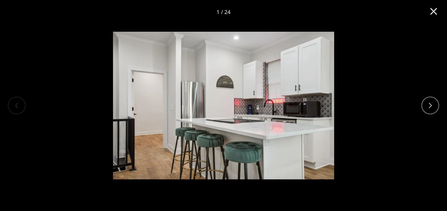 Kitchen at 511 Campbell St, Unit C furnished corporate apartment in Kansas City